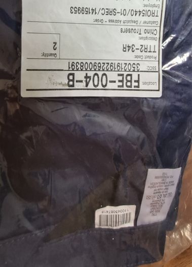 Chino trousers man 4 pairs