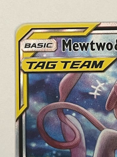 Pokemon Mewtwo and Mew GX card