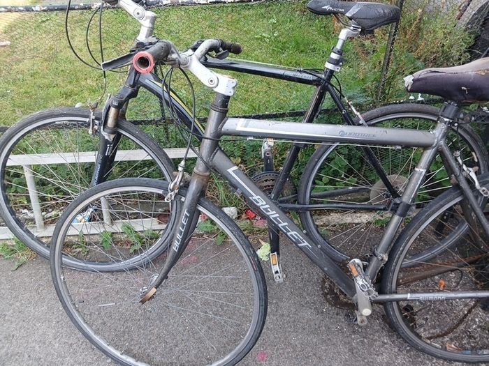 two mountain bikes