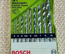 Bosch 9-Piece Carbide-Tipped Masonry Drill Bit Set