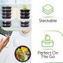 [30 Pack] Meal Prep Containers Reusable with Airtight Lids - Stackable Microwavable Dishwasher Safe Freezer Food Containers - Food Prep Portion Control Storage Boxes - Lunch Containers Bento Boxes (FREE POSTAGE) Image 4