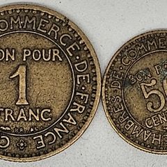 France 1922 1 Frank and 50 Centimes