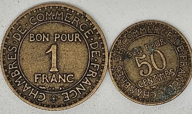 France 1922 1 Frank and 50 Centimes