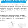 MacBook Charger - 30W C to Magnetic 3 Charger Compatible with Mac Book Air (M3, 2024 & M2, 2022 & M1, 2020), Mac Book Pro 13 inch (M2, 2022), Models A3113 A2681 Original Quality 6.6FT Braided Cable Image 4