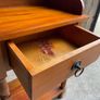 A pine gallery back side table/ wash stand with drawer. Image 3