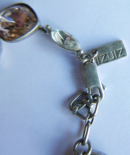 Vintage Sterling Silver 925 Multi Stone Bracelet length 8,5" - 20,9g