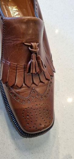italian brown leather loafers