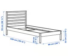 5 Dismantled Ikea Tarva Single Bed Frames (Pine)