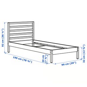 5 Dismantled Ikea Tarva Single Bed Frames (Pine)