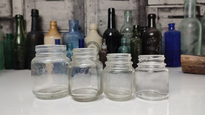 405 - Set of 4 Vintage Chesebrough New York Collectible Decorative Jars