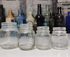 405 - Set of 4 Vintage Chesebrough New York Collectible Decorative Jars