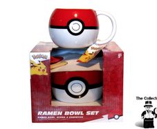 Pokemon Cereal Bowl Slash Ramen Bowl With Chopsticks And Spoon Also A Pokemon Pokeball Mug All Brand New Sealed