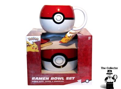 Pokemon Cereal Bowl Slash Ramen Bowl With Chopsticks And Spoon Also A Pokemon Pokeball Mug All Brand New Sealed