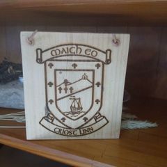 Mayo GAA Team Crest for All Ireland Laser Engraved