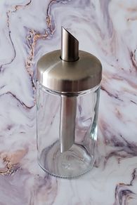 IKEA Portion Sugar Shaker, Clear Glass/Stainless Steel
