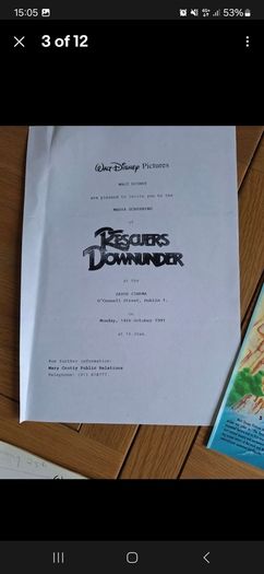 Walt Disneys The Rescuers Down Under  Press Kit