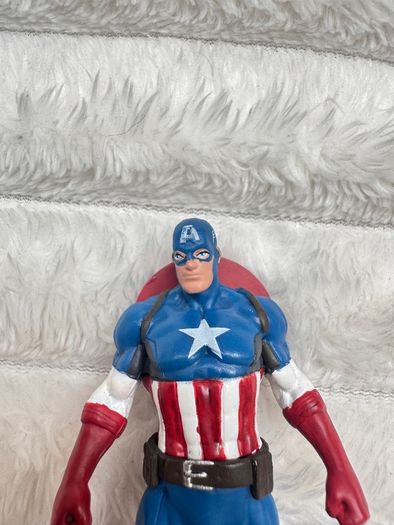 Captain America approx. 9 cm. Disney Super Hero Figure Marvel Cake Topper Used Please see photos