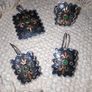 Vintage Emerald Bohemian Set, Turkish handmade, sterling silver Image 9