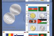 2010 United Nations (Geneva) Coins &amp; Flags (Romania, Slovenia, Azerbaijan, Bangladesh, Belarus, Malta, Swaziland &amp; Jordan) Commemorative Stamps First Day Cover (FDC)