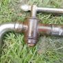 Antique Solid Brass Beer Barrel Flagon Tap Art Deco Design Image 5