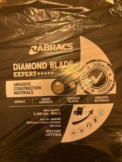2x Abracs Expert 457mm Diamond Saw Blades - 18 inches