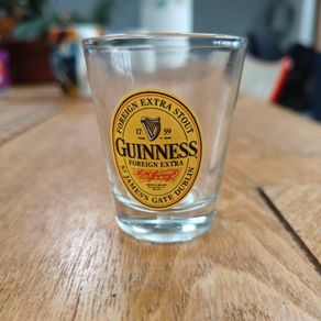 Guinness foreign extra shot size glass