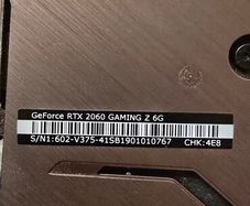RTX 2060 Gaming Z 6g