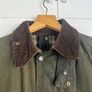 Vintage Barbour A100 Bedale 1990s sage green wax jacket Image 2