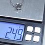 Vintage 18ct White Gold Solitaire Ring 750 Italy Size 54.5 Image 7