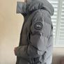 Genuine Canada Goose Wyndham Parka in Graphite/Grey. Image 2
