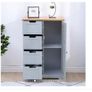 Bathroom Furniture Range With Drawers Cabinet, Grey Image 5