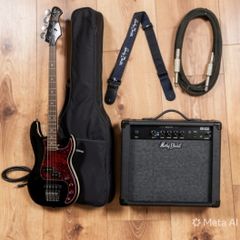 Harley Benton Pj4 With Amp And Case electric bass