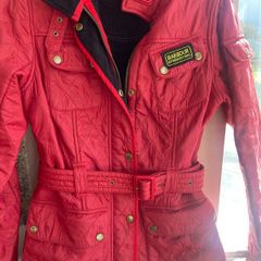 Ladies red Barber jacket sixe 10