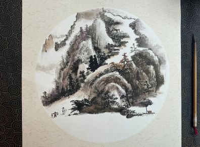 Orient ink painting