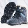 Unisex Winter Snow Boots, Fleece Lined, Waterproof, Anti-Slip Outdoor  Blue Mid-Calf Winter Shoes size UK 2/3 Image 2