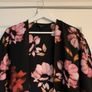 New Look Black & Pink Floral Blazer Image 7
