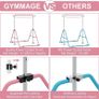 NEW SALE | Gymnastics Bars, Junior Training Kip Bar Gymnastics Equipment for Home Garden, Adjustable Height Gymnastic Folding Horizontal Bar with Gymnastic Rings for Kid Boys Girls Image 3