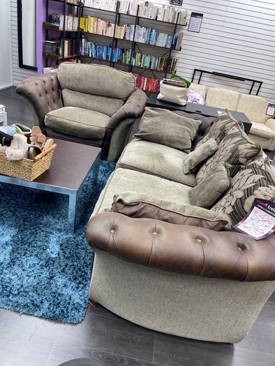 sofa and armchair