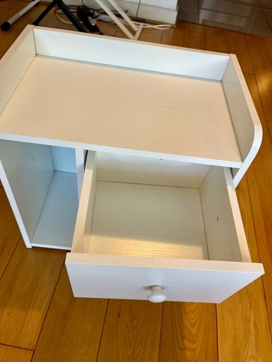 White nightstand