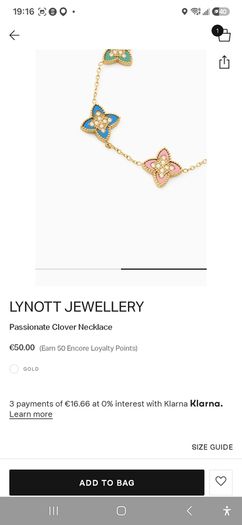 Lynott Multi-Colour Passionate Clover Necklace