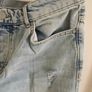 MAN unisex distressed jeans in excellent condition 34 inch waist and 31 inch inside leg FREE STANDARD POSTAGE INCLUDED Image 7