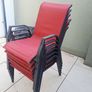 Patio garden chairs x 6 Image 3