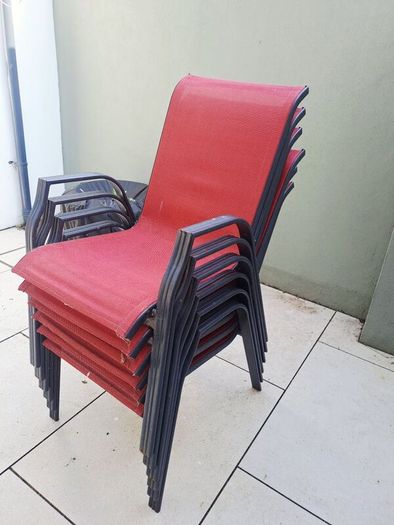 Patio garden chairs x 6