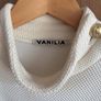 Vanilia cream waffle long sleeve top size 10 Image 3