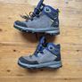 Decathlon Kids high-rise, waterproof hiking boots UK 4 EU 37, MH900 - Blue Image 3