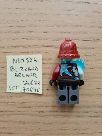 lego njo0524 blizzard archer, set 70678, 70676