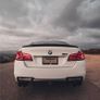 M5 Style Rear Spoiler Wing For BMW 5 Series F10 520i 525i 2010-2017 Carbon Fiber Look/Gloss Black Car Trunk Lid Splitter Lip Kit Image 2