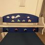 Painted wooden bedside locker + kids wall shelf, bundle Image 6