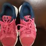 Trainer's/Girl's Under Armour Trainers/Size: 12.5  UK ..  31 EU .. Colour: Coral Pink and Navy with White Sole/NOW REDUCED Image 6