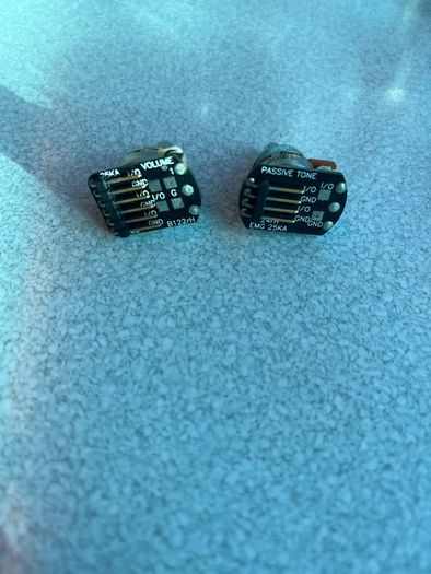 Emg active pickup 25k Volume and tone Pot SOLDERLESS replacement potentiometer for active pickup brand new guitar parts